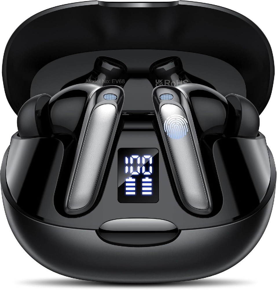 AI Language Translation Earbuds, 3-in-1 Translator Earbuds Real Time with 5 Translation Modes with APP, 164 Language Bluetooth 5.3 Headphones Translating Device for Travel/Business/Leaning, Black